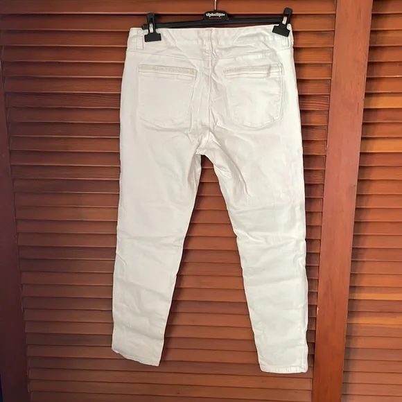 White House Black Market white ankle pant - Picture 5 of 6